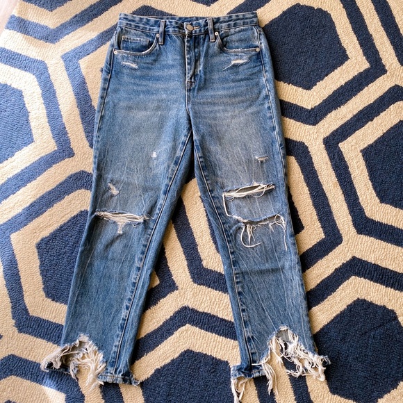 π BLANK NYC THE MADISON DISTRESSED CUT OUT HIGH RISE CROPPED JEANS! - Picture 14 of 14